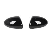 For Opel For Corsa D E Car Replacement Door Mirror Covers Left Right Rearview Mirror Cap Covers CAVINBDZ(Black)