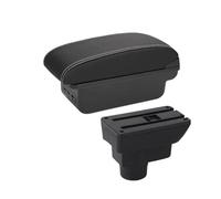 For Opel For Corsa D For Corsa 11-19 Car Armrest Backrest Interior Parts Storage Box Parts Car Accessories Armrest Box(B3 Black white 3USB)