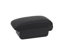 For Opel For Corsa E 2014 2015 2016 2017 2018 2019 Armrest Box Storage Box Pu Leather Armrest Car Armrest Box(C1 Black line NO USB)