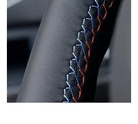 For Opel For Mokka 2012-2019 For Insignia 2008-2013 For Astra J 2010-2015 For Meriva B Car Steering Wheel Cover Leather(Light blue Red Blue)
