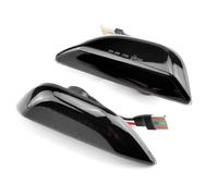 For Opel For Mokka X 2012-2016 Led Dynamic Amber Side Marker Turn Signal Light Marker Lamp Rearview Mirror Turn Signal(Dynamic Smoked)