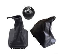 For OPEL Gear Shift Knob with Handbrake Dust Cover Set 2004 2009 Includes PU+ABS Materials for Gear Lever and Hand Brake Dust Protection and Longevity (without white circle)