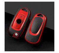 For Opel Vauxhall Astra K Corsa E For Buick Verano Encore GX GL6 Car Folding Flip Key Case Cover Bag Shell Keychain(Red case)