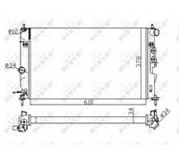 FOR OPEL VECTRA B 2.0D 96 to 02 X20DTL Radiator 1300176 1300185 52464523