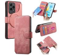 for OPPO A93 5G Leather Case PU Premium Leather Folio Flip Case for OPPO A93 5G with Magnetic Stand Card Holder Slots Shockproof Protective Cover for OPPO A93 5G Pink