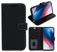 For Oppo Find X9 Pro Case, Cover, Flip, Wallet, Folio, Leather/Gel with Audio Cutout, Access to Ports, Card and Money Slots, Photo ID Section and Kickstand (Black, Oppo Find X9 Pro)