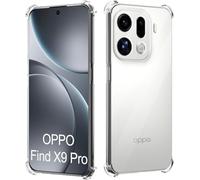 For Oppo Find X9 / X9 Pro Case Clear Phone Case with Reinforced Corners Bumper Slim Fit Shockproof Flexible TPU Transparent (Oppo Find X9 Pro)