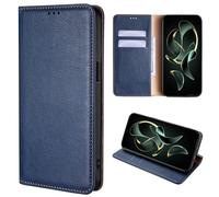 for OPPO Find X9S Pro Wallet Case with Credit Card Holder, PU Leather Folio Flip Protective Cover, Blue