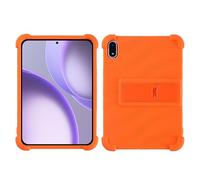 for OPPO Pad Mini Case 8.8 inch 2026 Tablet with PC Kickstand, Soft Silicone, Washable, Thickened Corner Shockproof Case, Orange