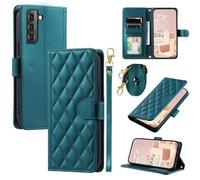 for OPPO Realme C31 4G Case with Card Holders Lanyard, Flip Wallet Crossbody Cover Shockproof Luxury PU Leather Purse Women Kickstand Magnetic Closure Phone Case for OPPO Realme C31 4G, green