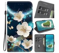 for OPPO Realme C67 4G Case Leather, Shockproof Wallet Book Flip Folio Stand View Cover Magnetic Closure with Card Slots and Kickstand for OPPO Realme C67 4G Phone Cover Magnolia