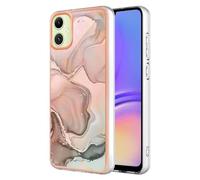 for OPPO Reno 12 Case Bling Glitter Sparkle Rose Gold Marble Design Clear Bumper Ultra Slim TPU Soft Rubber Shockproof Protective Silicone Phone Cover for OPPO Reno 12 light yellow