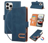 for Oppo Reno 16F/Reno 16FS/Reno 15F/Reno 15FS/Reno 15A Case, Flip Wallet Leather Phone Case with [3 Card Slots] [Kickstand] Magnetic Protective Shockproof Cover Phone Case - Blue