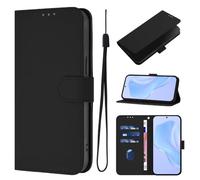 for OPPO Reno13 Pro 5G Case, Shockproof Premium Leather Shock-Absorption Notebook Wallet Phone Cases with Kickstand Card Holders Flip Protective Cover for OPPO Reno13 Pro 5G black