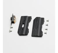 For Orlandoo Hunter Model OH35A01 Special Metal Pedal CNC Upgrade 1:35 Wrangler RC Climbing Car(Black)