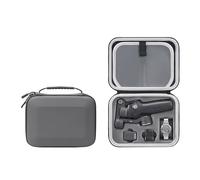 For Osmo Mobile 7P/7 Gimbal Stabilizer Hard Case, PU Leather Portable Bag, Waterproof Travel Storage Box with Custom Foam Insert & Mesh Pocket for DJI OM Mobile 7P Smartphone Gimbal Accessories