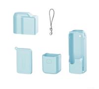 for osmo Pocket 4 Silicone Cover by for dji - Washable Shockproof Sleeve with Lens Guards Grip Cover Screen Protection Full Protection Kit for Outdoor Adventures(Mint Green)