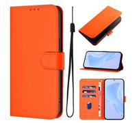 for Oukitel C50 Case, Shockproof Premium Leather Shock-Absorption Notebook Wallet Phone Cases with Kickstand Card Holders Flip Protective Cover for Oukitel C50 orange