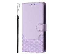 for Oukitel C50 Case Wallet Business Splicing Flip Leather Phone Case, Magnetic Kickstand Protective Cover for Oukitel C50 Women Men with Card Card Slots, Hand Strap Lavender