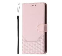 for Oukitel C53 Case Wallet Business Splicing Flip Leather Phone Case, Magnetic Kickstand Protective Cover for Oukitel C53 Women Men with Card Card Slots, Hand Strap Pink