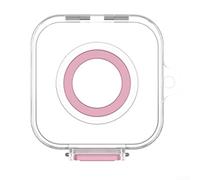 For Oura Ring Gen4 Charger Case, Charger Protective Case Hard PC Material Storage Box Shockproof Compact Travel Carrying Case(Pink)