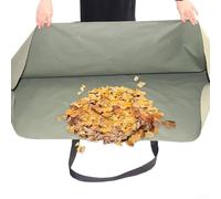 for Outdoor Cleanup - Application Home Army Green Compact Handle Heavy-Duty for Leaf Storage Having Composting Yard 600d Garden Cloth Oxford Waste Bag (47.6 x 48.8 Inches)