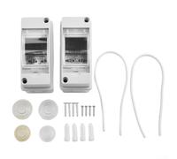 For Outdoor Compact Distribution Box Pair with Transparent Covers, Designed to Protect Fuses from Dust and Moisture