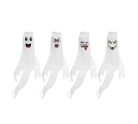 For Outdoor Halloween Blower Flags Set of Four, Designed for Yard and Window Decoration with Polyester Fabric