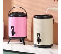For Outdoor Insulated Tea Bucket for Convenient Beverage Serving Easy to Clean Design (10L Beige)