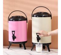 For Outdoor Insulated Tea Bucket for Convenient Beverage Serving Easy to Clean Design (10L White)