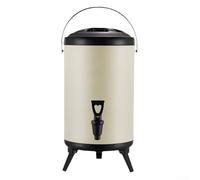 For Outdoor Insulated Tea Bucket for Convenient Beverage Serving Easy to Clean Design (8L Beige)