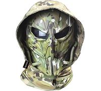 For Outdoor Sports CS Cosplay Adjustable Full Face Protection Airsoft Skull Mask With Goggles Balaclava Headgear
