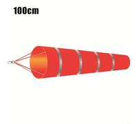 For Outdoor Windsock for Wind Measurement RipStop Polyester For Red Sock for Agricultural and Meteorological Uses (100cm)