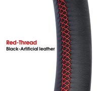 For Outlander 2013 2014 For Mirage 2014 For ASX Auto Interior Hand-sewn Car Steering Wheel Cover Car Steering Wheel Protective Cove(Classic RDAL)