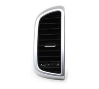 For P&orsche For Cayenne 7P5 2010 2011 2012 2013 2014 2015 Car Front Middle Central Air Conditioner AC Vent Grille Outlet Assembly Warm Air Vent Outlet(Silver Central-Left)