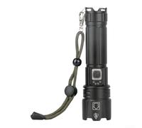 For P70 LED Flashlight 3000 Lumens USB Rechargeable Zoomable IPX4