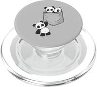 For Panda Lovers Cute Kawaii Baby Pandas In Pocket PopSockets PopGrip for MagSafe