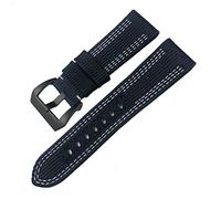 For Panerai Submersible Luminor PAM Canvas Leather Sport watch Strap 24mm 26mm Nylon Fabric WatchBands Gift Tools