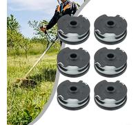 For Parkside Cordless Grass Trimmer Replacement Thread Spools for PRTA 20Li A1 B2 C3 Models Auto Feed Spool with Line Cap for Reliable Lawn Maintenance (6 PACK)
