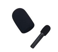 for PartyBox Encore Wireless Mic Windproof Cover Washable Cover Windscreen Foam for PartyBox Encore2 Wireless Mic (black)