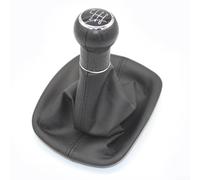 For Passat B5 Manual Gear Shift Knob Set, Black Shifter Handle And Boot Cover Kit, Replacement For 6 Speed Transmission(6-speed)