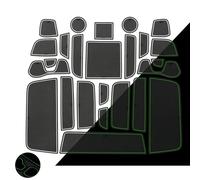 For Passport 2025 Car Gate Slot Mat Non-Slip Mats Cup Holders Protective Pads Interior Trim(WHITE 25pcs)