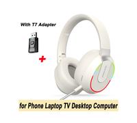 (For PC TV Laptop) Headphone Bluetooth 5.3 HIFI Stereo Wireless Headphone Game Noise Canceling