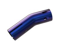 For PCX160 For GSX250 For CB400F 25CM Stainless Steel Motorcycle Exhaust Pipe End Cover Tail Pipe Protector Clamp-on Exhaust Tip Cora Motorcycle Exhaust(Blue)