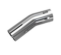 For PCX160 For GSX250 For CB400F 25CM Stainless Steel Motorcycle Exhaust Pipe End Cover Tail Pipe Protector Clamp-on Exhaust Tip Cora Motorcycle Exhaust(Silver)