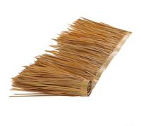for pe Thatch Roof Decor 100x50cm Weatherproof Synthetic Strip | UV-stabilized polyethylene material for durable outdoor use easy installation fits curved and angled roofs cuttable