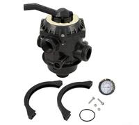 For Pentair 262506 6-Way Clamp Style Top Mount Multi-Port Valve Fit for Cristal for FLO II, for Sand for Dollar, for METEOR and for TAGELUS Sand Filters for Pool and Spa Circulation Systems