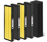 [For Pet] Nisreen FLT5000 HEPA Filter C Compatible with Germ-Guardian Air Pu-rifier Filter Replacement AC5000 AC5250PT AC5300 AC5350 and more, 4x H13 HEPA & 4x Extra Carbon Pre-Filters