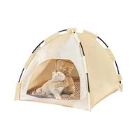 for pet teepee cat - folding canvas house, soft pillow bed | Boho interior decoration design, comfortable nap theme, feature of the tee