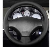 For Peugeot 206 206 For SW 1998-2005 Car Steering Wheel Cover Car Accessories Interiors Steering Wheel Braid Wheel Sleeve Protector(Black Thread)